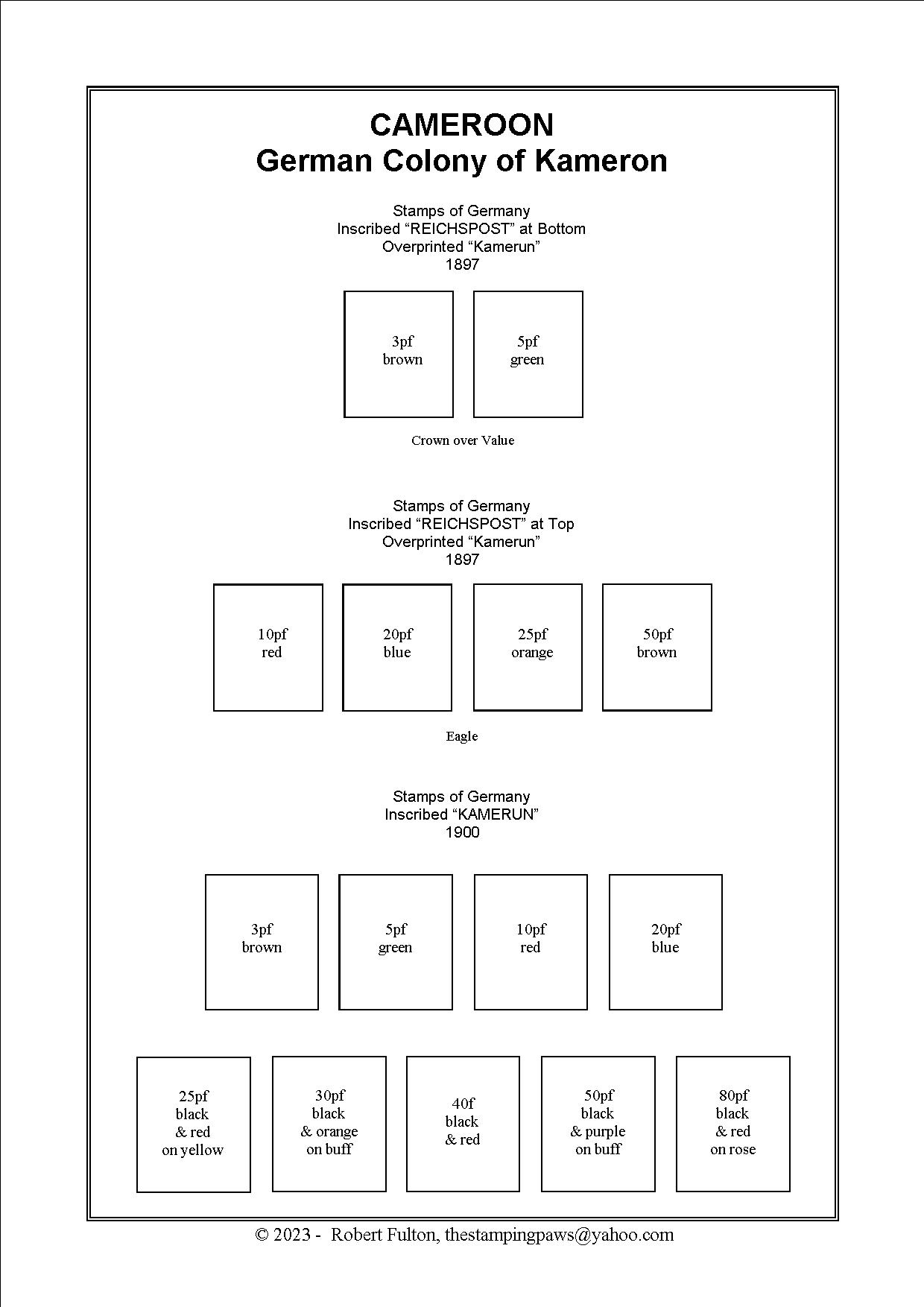 Cameroon Stamp Album