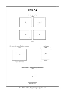 Ceylon Stamp Album