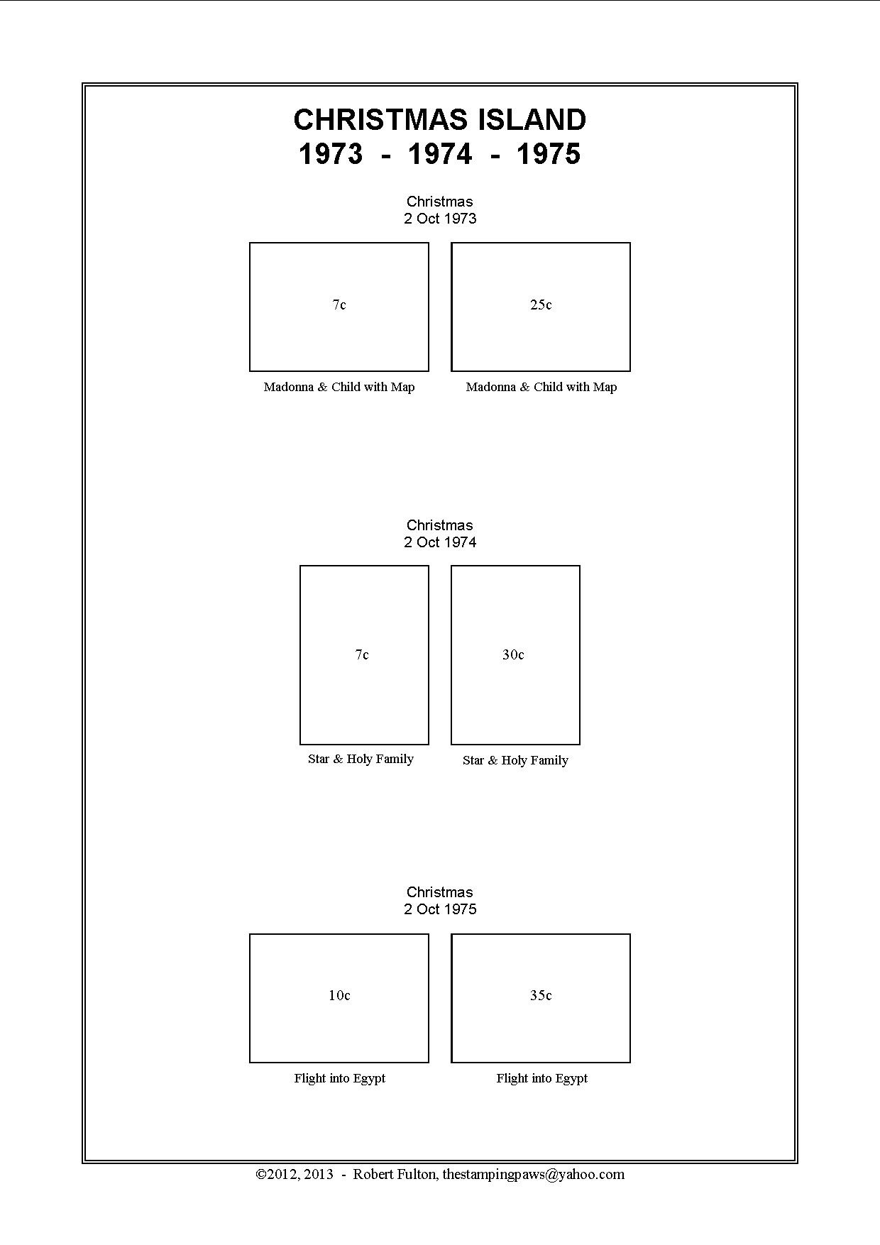Christmas Island Stamp Album