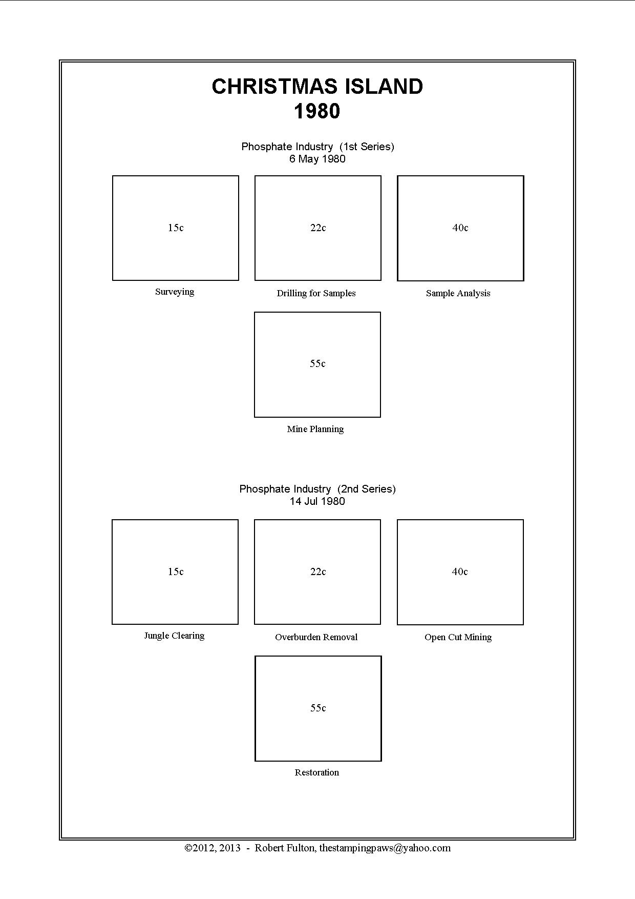 Christmas Island Stamp Album
