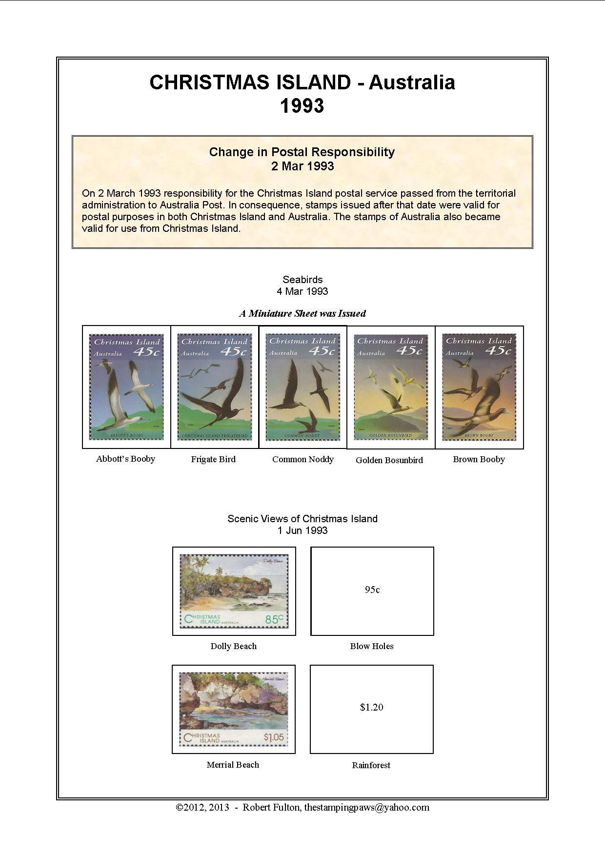 Christmas Island Stamp Album