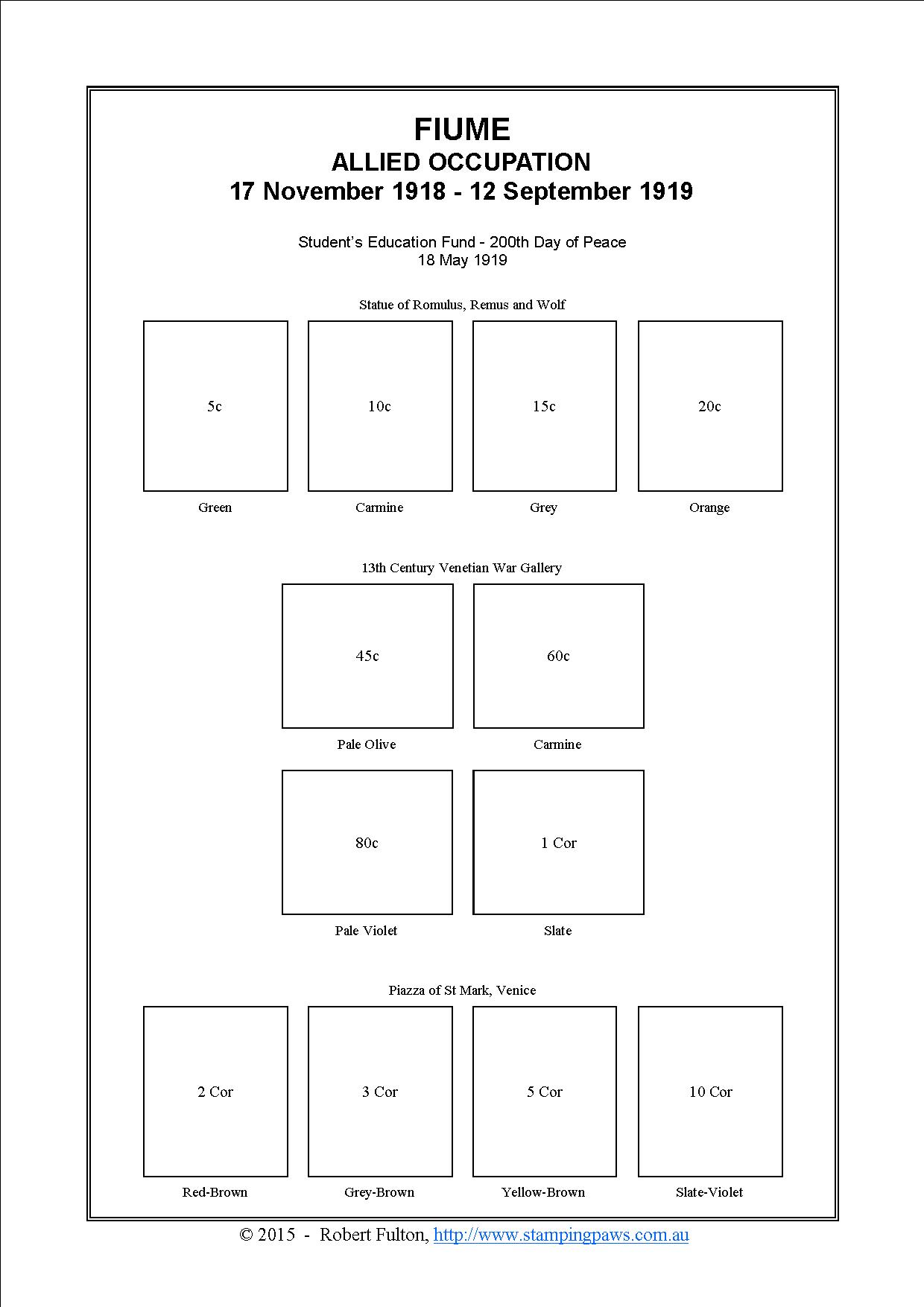 Italy (Fiume) Stamp Album