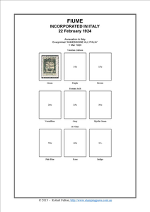Italy (Fiume) Stamp Album