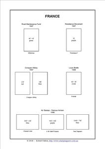 France Stamp Album