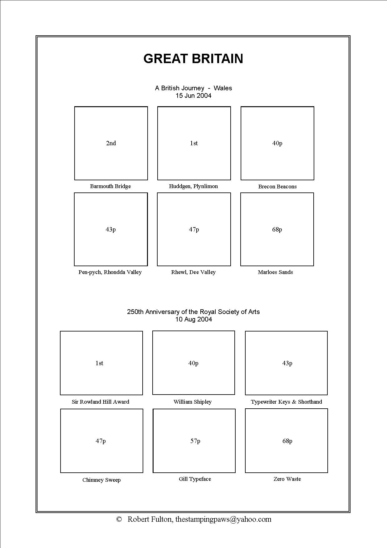 Great Britain Stamp Album