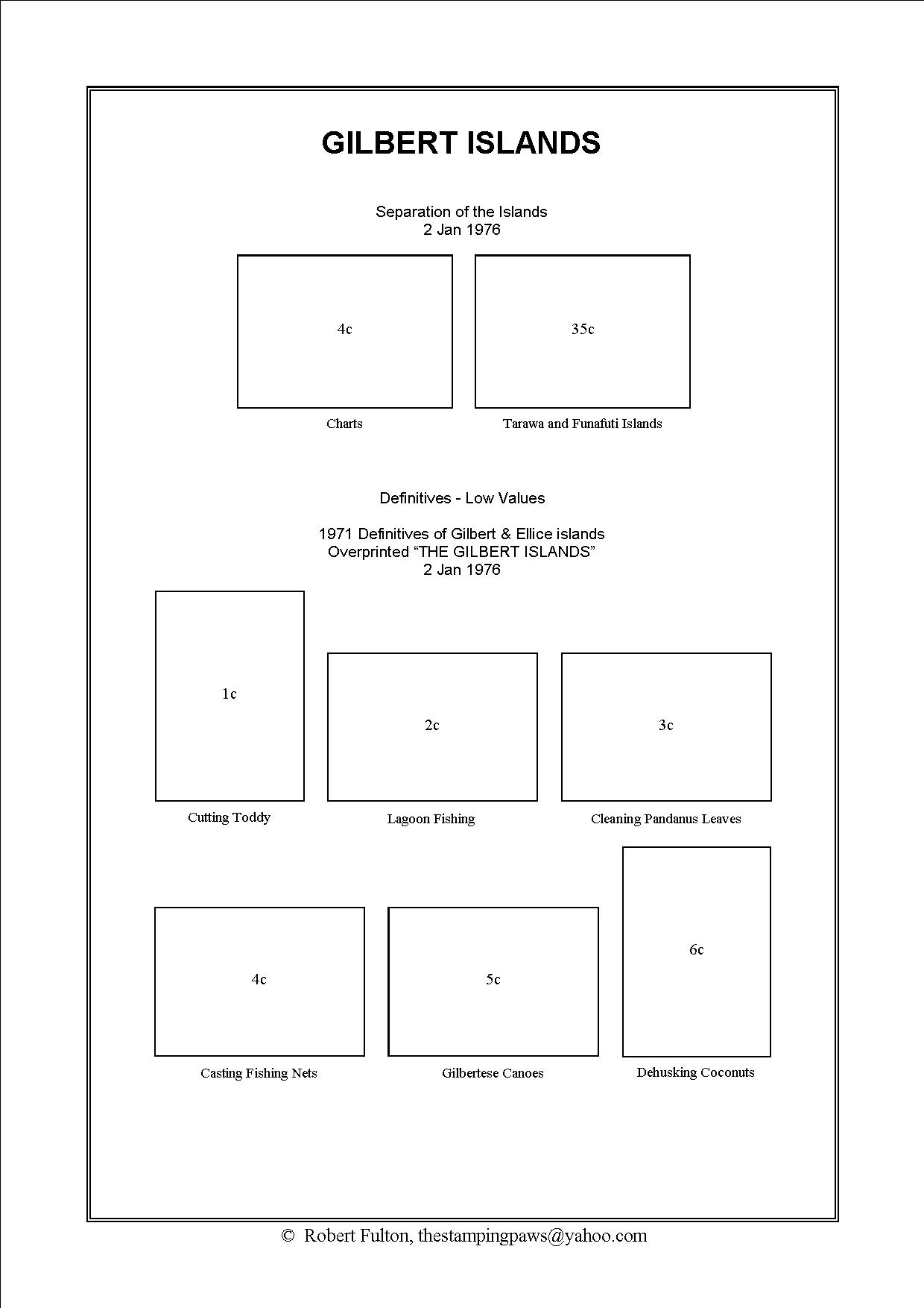 Gilbert & Ellice Islands Stamp Album