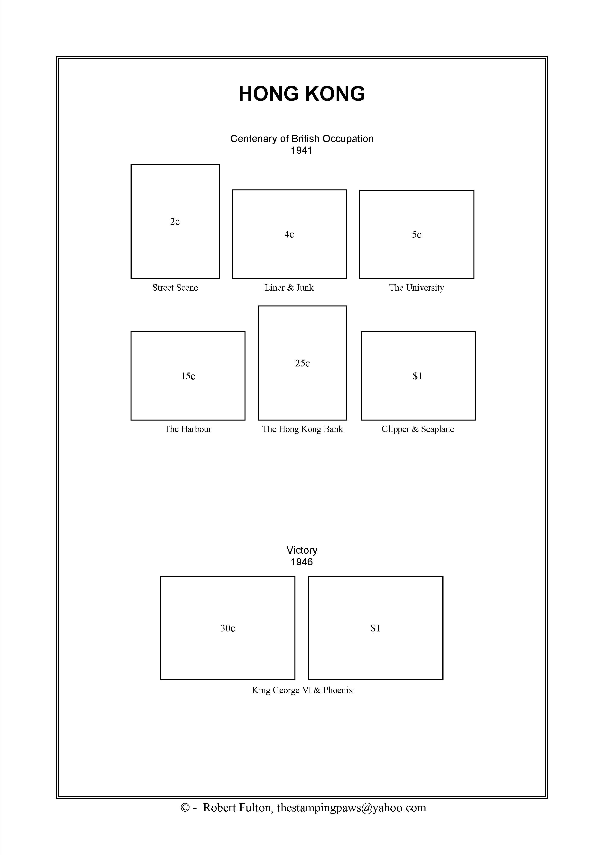 Hong Kong (British) Stamp Album