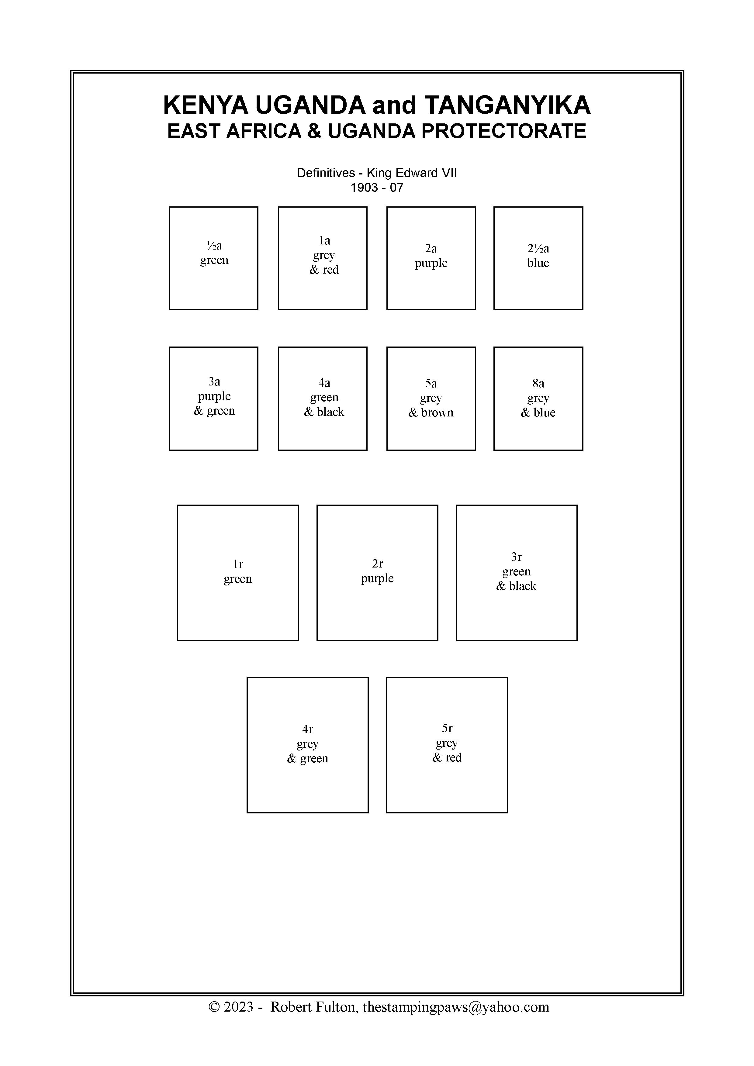 Kenya Stamp Album