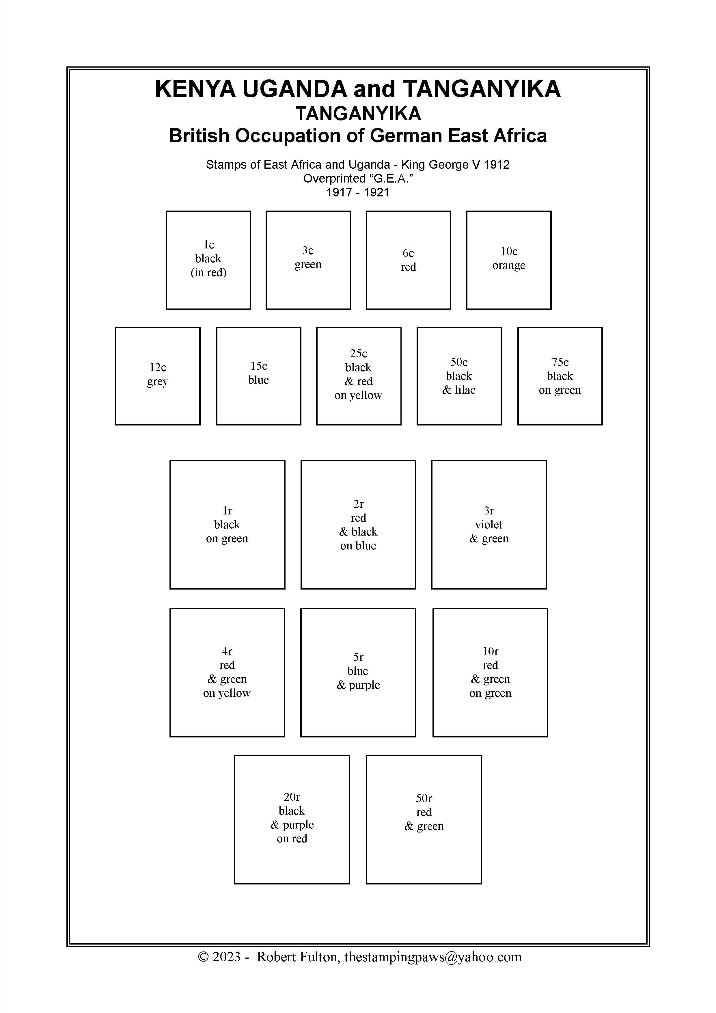 Kenya Stamp Album