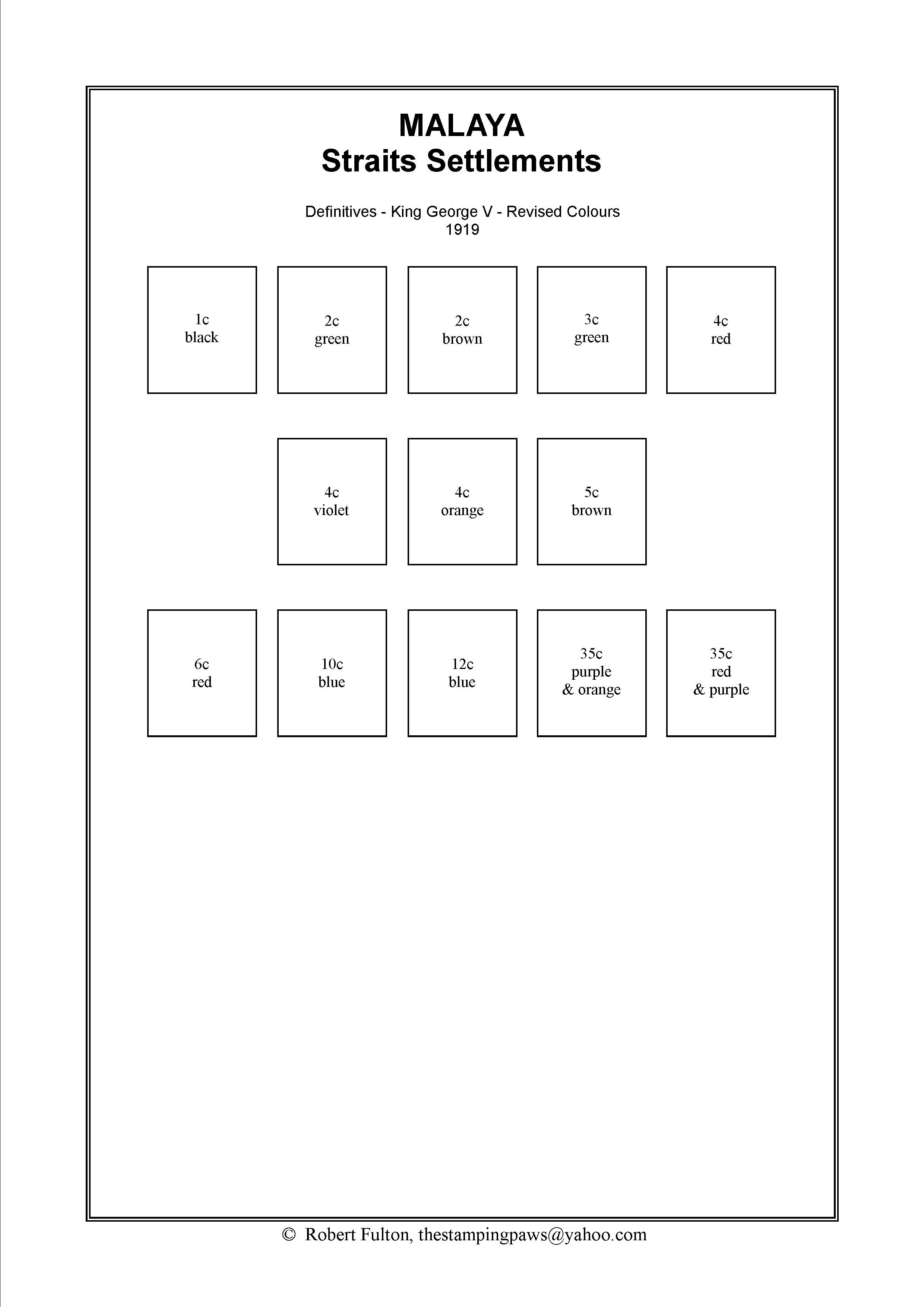 Malaya Stamp Album