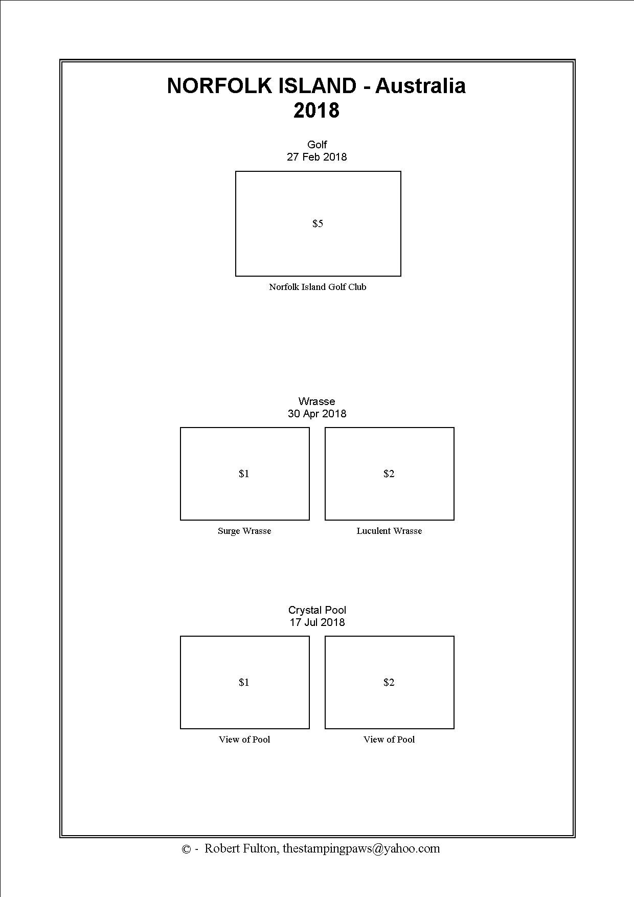 Norfolk Island Stamp Album