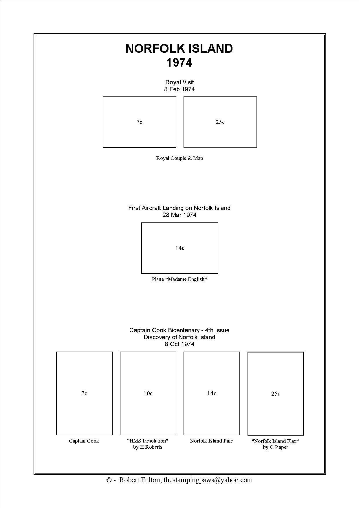 Norfolk Island Stamp Album