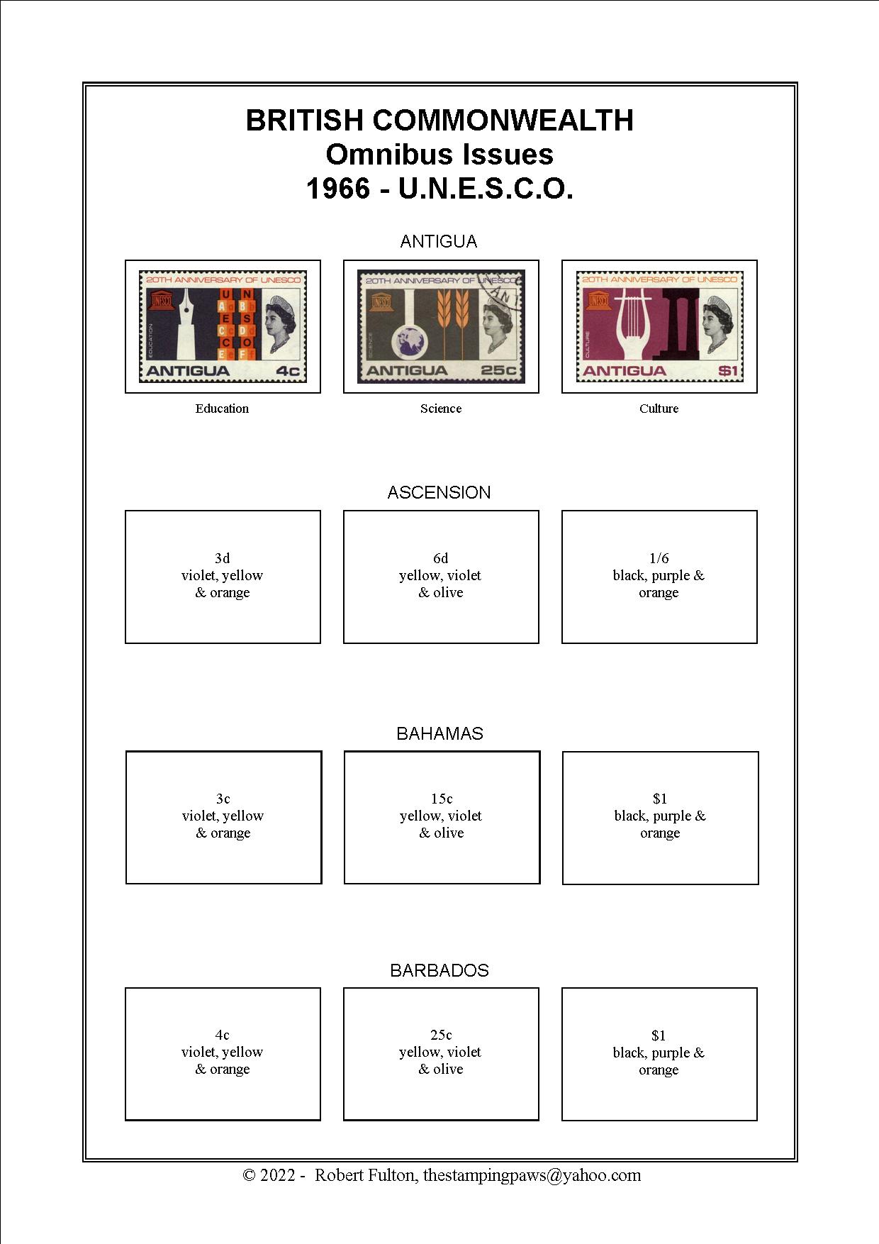 British Commonwealth Omnibus Issue Stamp Album
