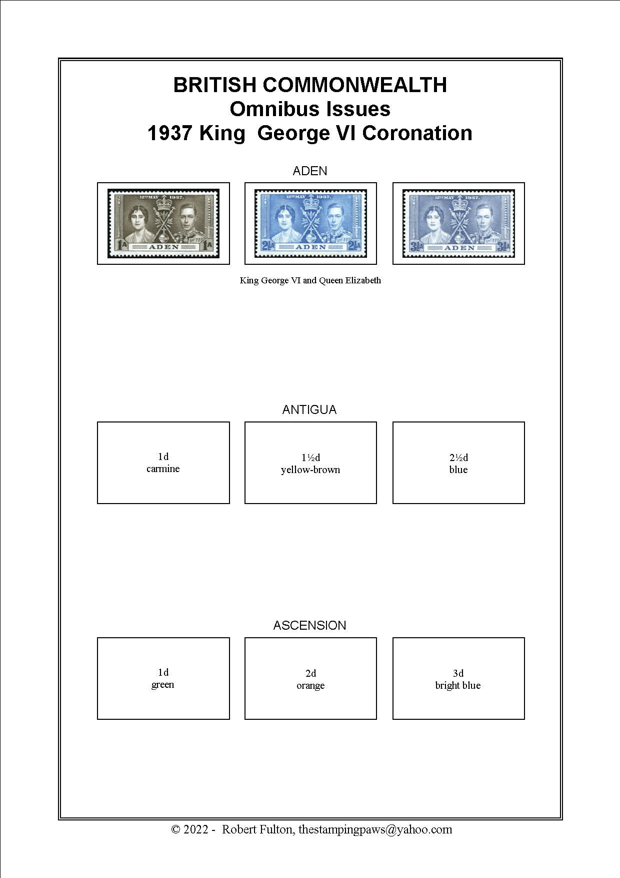 British Commonwealth Omnibus Issue Stamp Album
