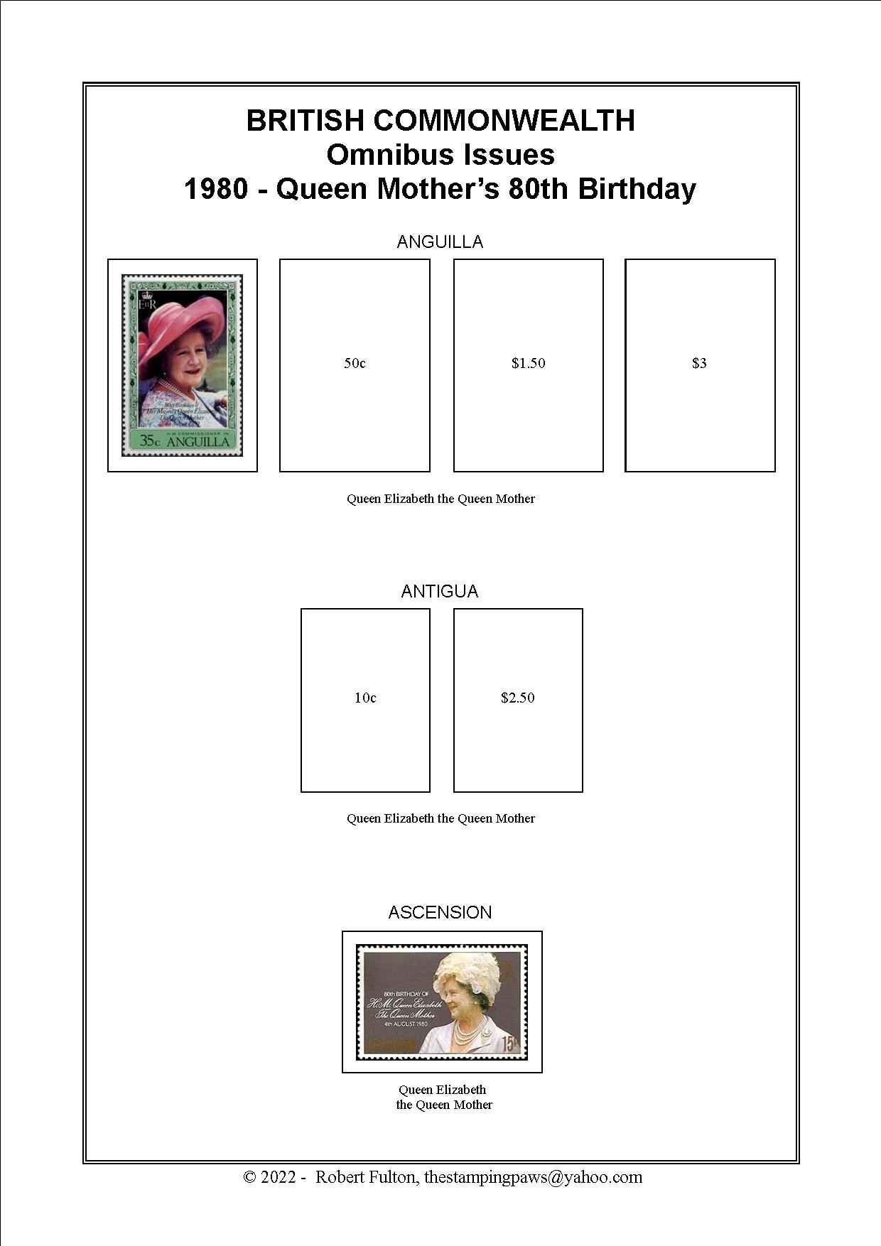 British Commonwealth Omnibus Issue Stamp Album