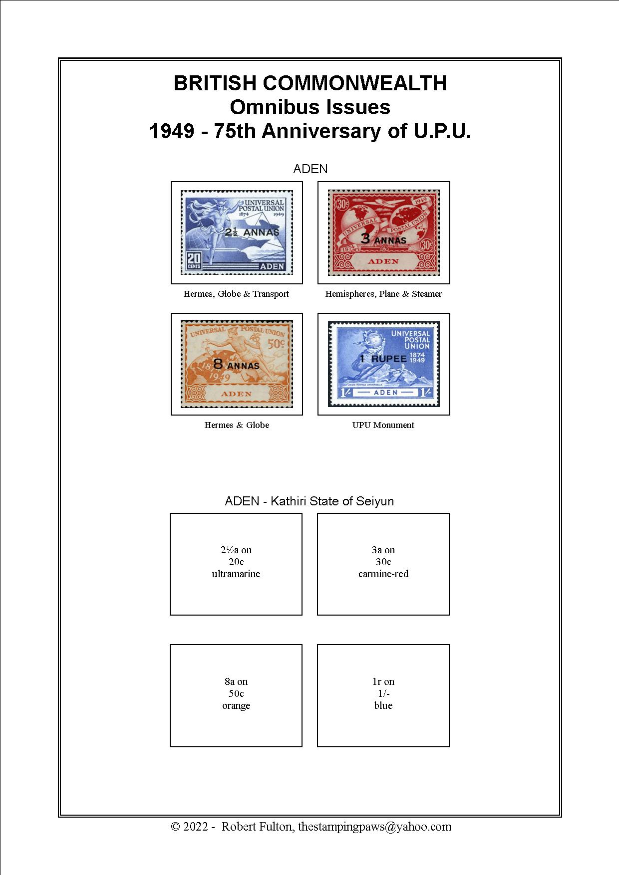 British Commonwealth Omnibus Issue Stamp Album