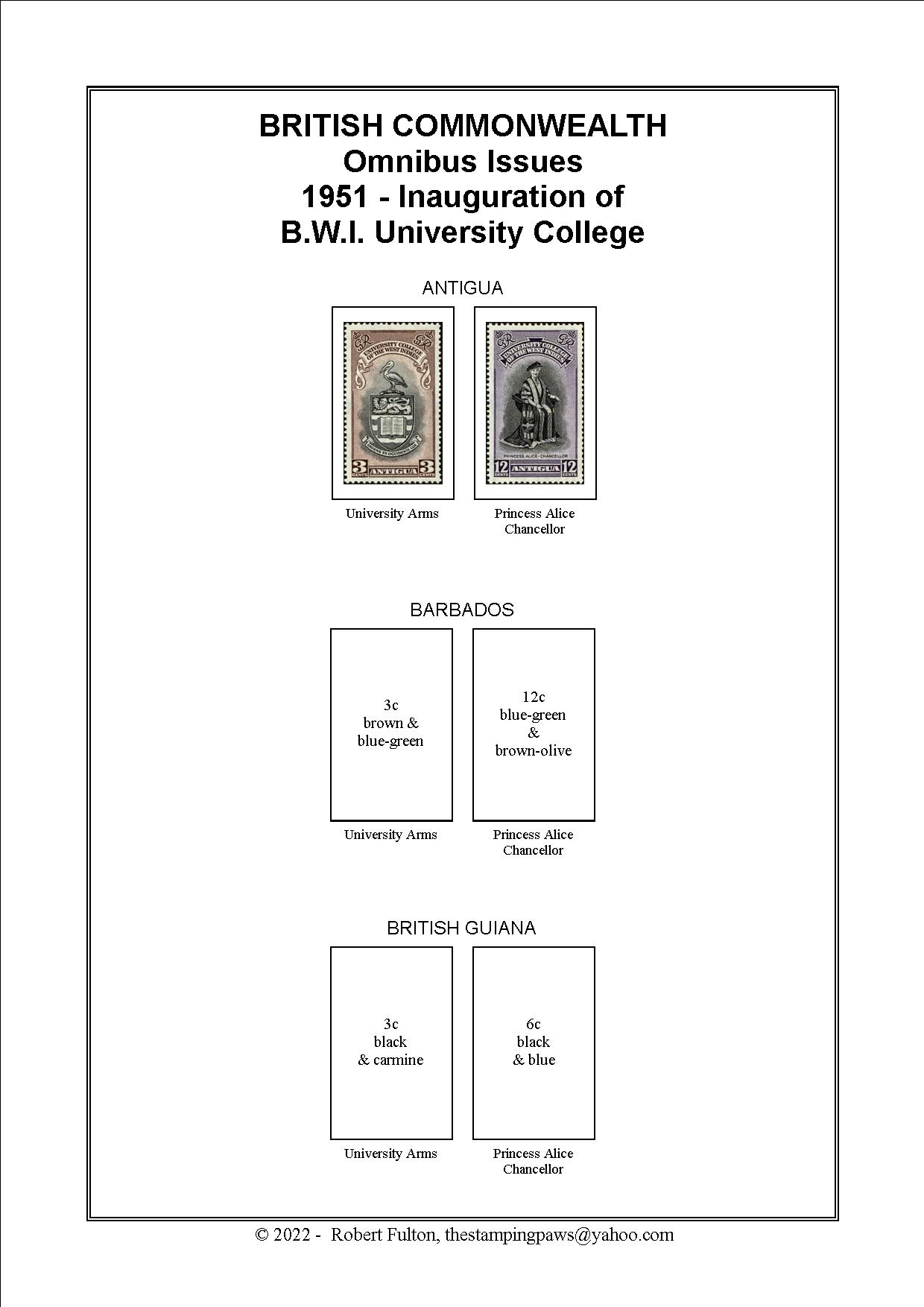 British Commonwealth Omnibus Issue Stamp Album