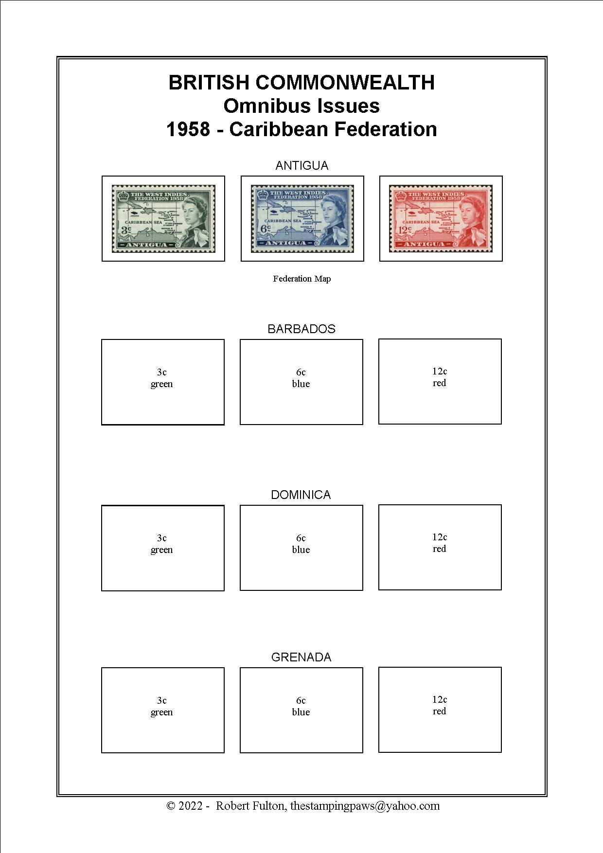 British Commonwealth Omnibus Issue Stamp Album