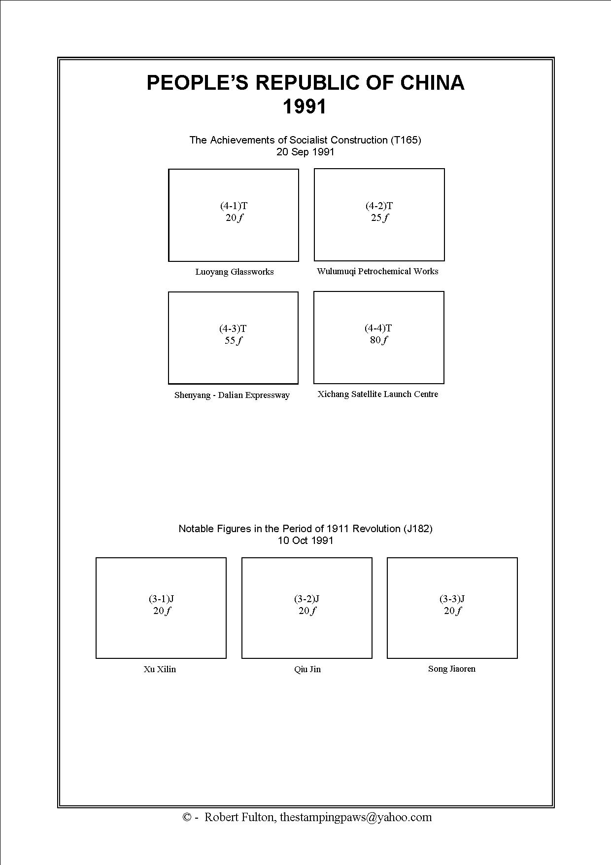Peoples Republic of China Stamp Album