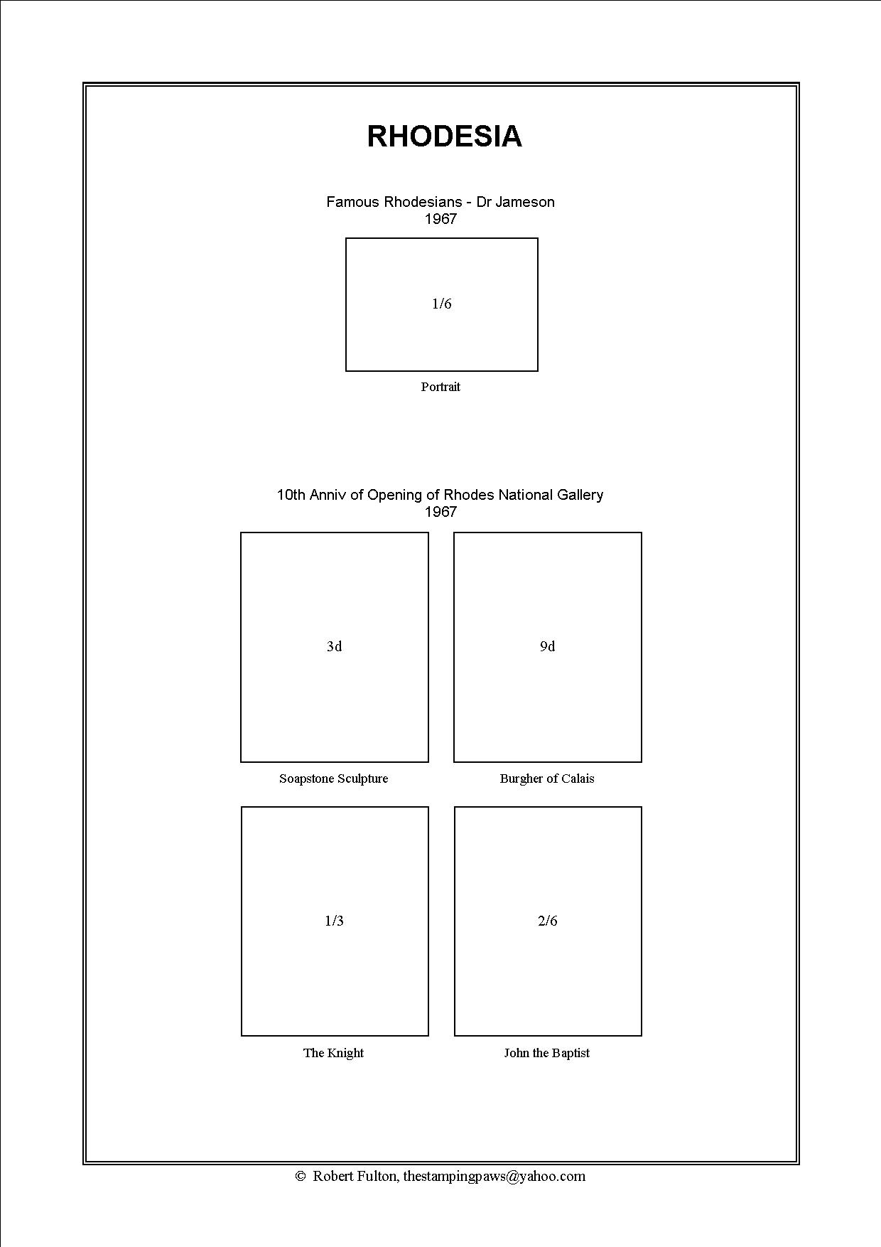 Rhodesia Stamp Album