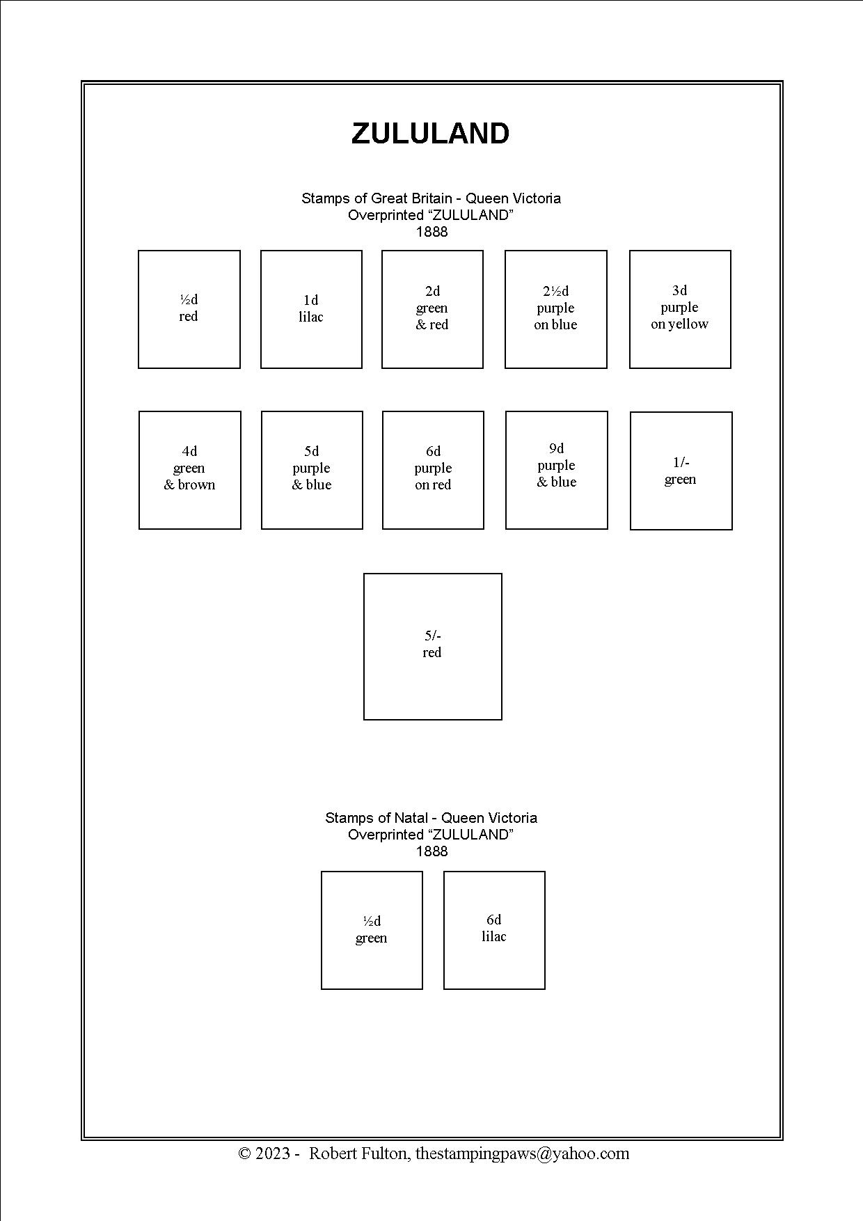 South Africa Stamp Album