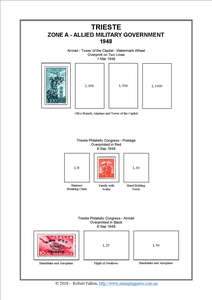 Italy (Trieste) Stamp Album