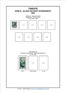 Italy (Trieste) Stamp Album
