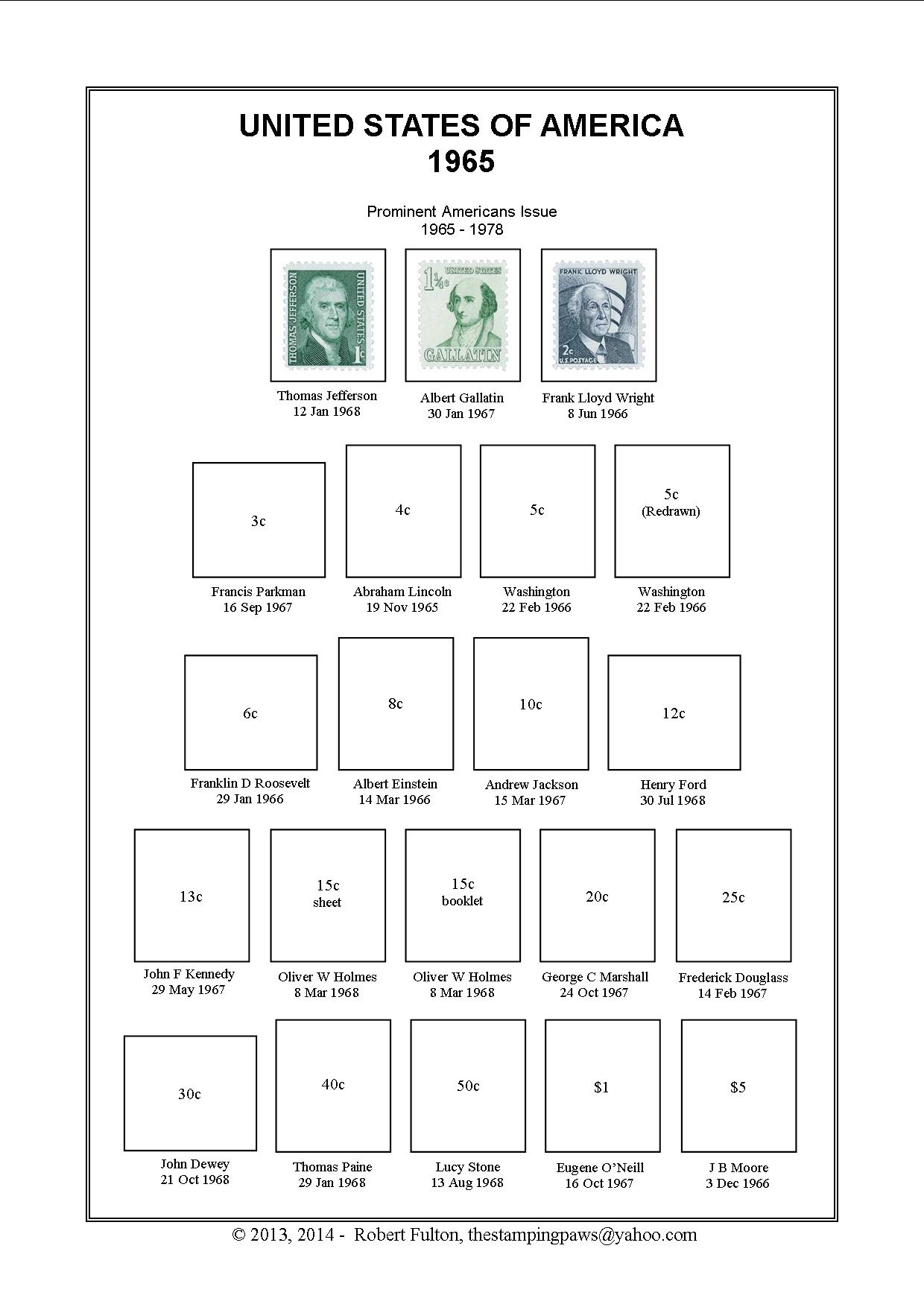 United States Stamp Album
